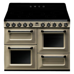 Smeg TR4110I 110cm Victoria Range Cooker with Induction Hob Cream